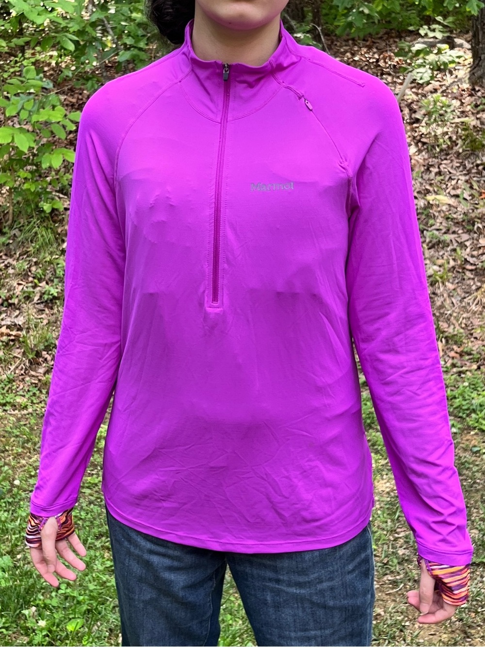 Marmot Bright Pink-Magenta Half-Zip Pullover